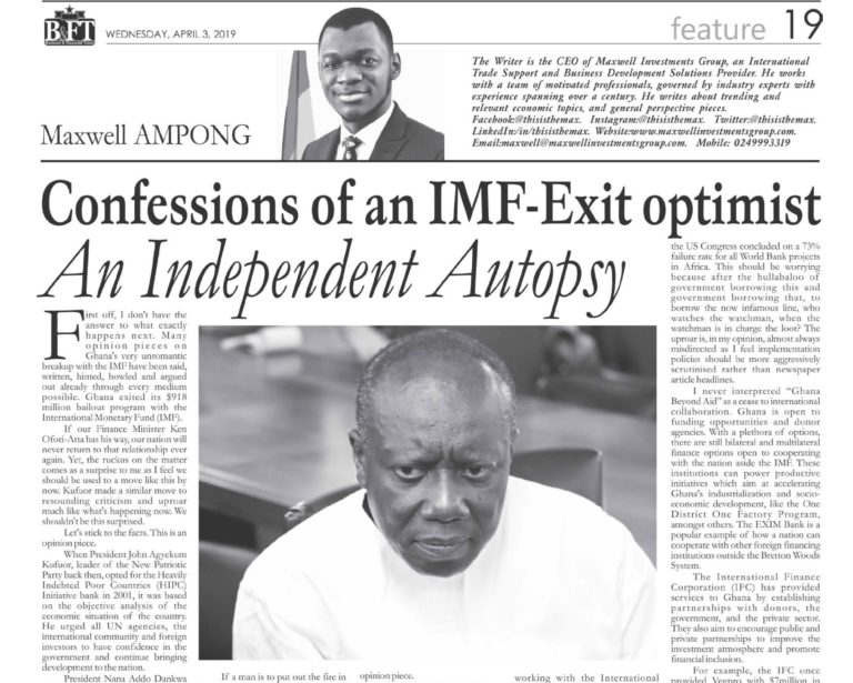 maxwell_investments_group_maxwell_ampong_mig_Are there other alternatives to the International Monetary Fund (IMF) Africa should be looking at?