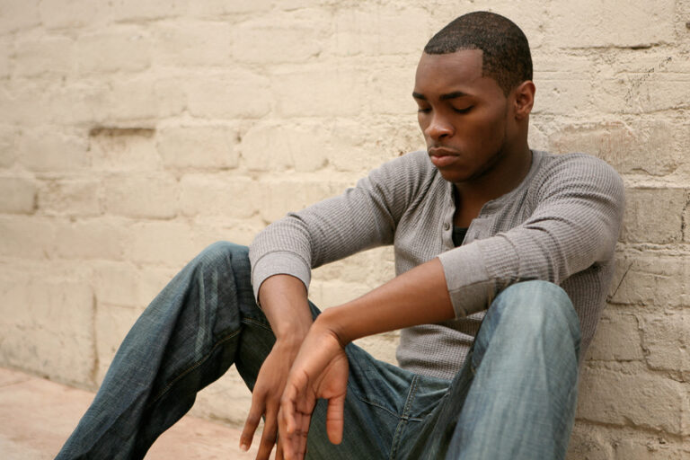 Black Man Image of Depression