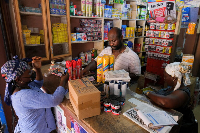 People make trade in Accra